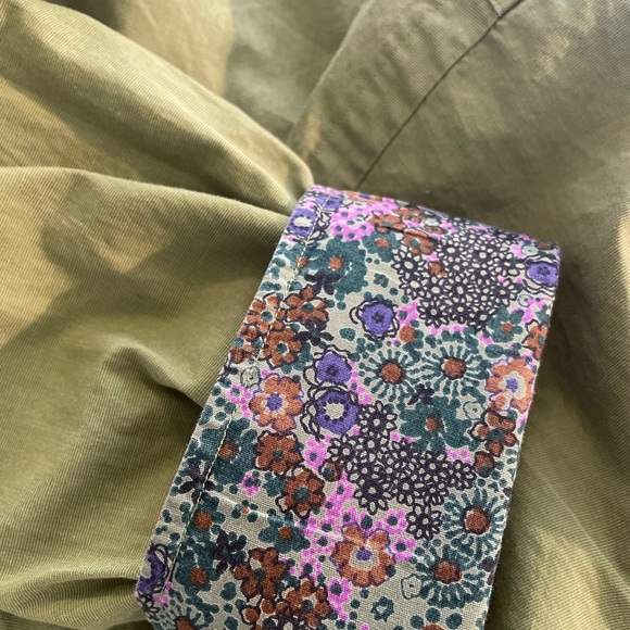 Tailorbyrd Men's Green button down collared Flip-cuff Shirt XXL - Picture 4 of 9